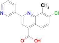 7-chloro-8-methyl-2-pyridin-3-ylquinoline-4-carboxylic acid