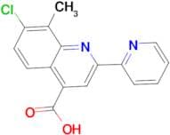 7-chloro-8-methyl-2-pyridin-2-ylquinoline-4-carboxylic acid