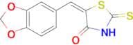 (5E)-5-(1,3-benzodioxol-5-ylmethylene)-2-mercapto-1,3-thiazol-4(5H)-one