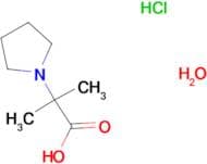 2-methyl-2-(1-pyrrolidinyl)propanoic acid hydrochloride hydrate