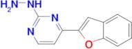4-(1-benzofuran-2-yl)-2-hydrazinopyrimidine