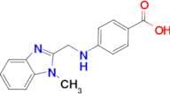 4-{[(1-methyl-1H-benzimidazol-2-yl)methyl]amino}benzoic acid