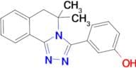 3-(5,5-dimethyl-5,6-dihydro[1,2,4]triazolo[3,4-a]isoquinolin-3-yl)phenol