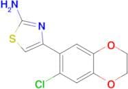 4-(7-chloro-2,3-dihydro-1,4-benzodioxin-6-yl)-1,3-thiazol-2-amine