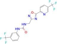 1-[3'-(Trifluoromethyl)phenyl]-3-[5''-(5'''-(trifluoromethypyridin-2'''-yl)-[1",2",4"]oxadiazol-3'…