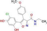 5-(5-Chloro-2,4-dihydroxyphenyl)-N-ethyl-4-(4-methoxyphenyl)isoxazole-3-carboxamide