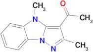 1-(2,4-DIMETHYL-4H-PYRAZOLO[1,5-A]BENZIMIDAZOL-3-YL)ETHANONE