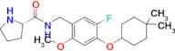 (S)-N-(4-((4,4-DIMETHYLCYCLOHEXYL)OXY)-5-FLUORO-2-METHOXYBENZYL)PYRROLIDINE-2-CARBOXAMIDE