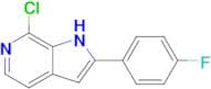 7-CHLORO-2-(4-FLUOROPHENYL)-1H-PYRROLO[2,3-C]PYRIDINE