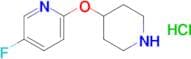 5-FLUORO-2-(PIPERIDIN-4-YLOXY)PYRIDINE HCL