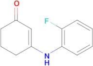 3-((2-fluorophenyl)amino)cyclohex-2-en-1-one, 97%