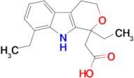 2-(1,8-Diethyl-1H,3H,4H,9H-pyrano[3,4-b]indol-1-yl)acetic acid