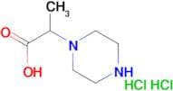 2-(1-piperazinyl)propanoic acid dihydrochloride