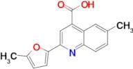 6-methyl-2-(5-methyl-2-furyl)quinoline-4-carboxylic acid