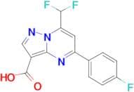 7-(difluoromethyl)-5-(4-fluorophenyl)pyrazolo[1,5-a]pyrimidine-3-carboxylic acid