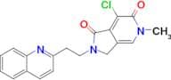 7-CHLORO-5-METHYL-2-(2-(QUINOLIN-2-YL)ETHYL)-2,3-DIHYDRO-1H-PYRROLO[3,4-C]PYRIDINE-1,6(5H)-DIONE