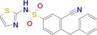 4-Benzyl-3-cyano-N-(thiazol-2-yl)benzenesulfonamide