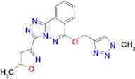 3-(5-METHYLISOXAZOL-3-YL)-6-[(1-METHYL-1H-1,2,3-TRIAZOL-4-YL)METHOXY][1,2,4]TRIAZOLO[3,4-A]PHTHALA…