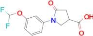 1-[3-(Difluoromethoxy)phenyl]-5-oxopyrrolidine-3-carboxylic acid