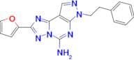 2-(Furan-2-yl)-7-phenethyl-7H-pyrazolo[4,3-e][1,2,4]triazolo[1,5-c]pyrimidin-5-amine