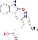 2-[(1,2-Dihydro-2-oxo-3H-indol-3-ylidene)methyl]-4-methyl-1H-pyrrole-3-propanoic acid
