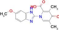 1-(6-Methoxy-1H-benzo[d]imidazol-2-yl)-3,5-dimethyl-4-oxo-1,4-dihydropyridine-2-carboxylic acid