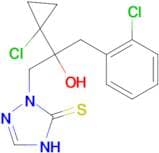 2-(2-(1-Chlorocyclopropyl)-3-(2-chlorophenyl)-2-hydroxypropyl)-1H-1,2,4-triazole-3(2H)-thione