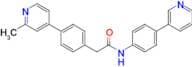 2-(4-(2-Methylpyridin-4-yl)phenyl)-N-(4-(pyridin-3-yl)phenyl)acetamide