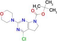Tert-Butyl 4-chloro-2-morpholino-5H-pyrrolo[2,3-d]pyrimidine-7(6H)-carboxylate