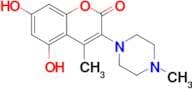 5,7-Dihydroxy-4-methyl-3-(4-methylpiperazin-1-yl)-2H-chromen-2-one