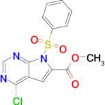 METHYL 4-CHLORO-7-PHENYLSULFONYL-7H-PYRROLO[2,3-D]PYRIMIDINE-6-CARBOXYLATE