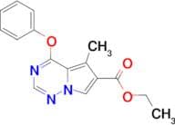 5-METHYL-4-PHENOXY-PYRROLO[2,1-F][1,2,4]TRIAZINE-6-CARBOXYLIC ACID ETHYL ESTER