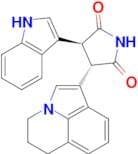 (3S,4S)-3-(5,6-DIHYDRO-4H-PYRROLO[3,2,1-IJ]QUINOLIN-1-YL)-4-(1H-INDOL-3-YL)PYRROLIDINE-2,5-DIONE