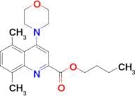 BUTYL 5,8-DIMETHYL-4-MORPHOLINOQUINOLINE-2-CARBOXYLATE