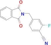 4-((1,3-DIOXOISOINDOLIN-2-YL)METHYL)-2-FLUOROBENZONITRILE