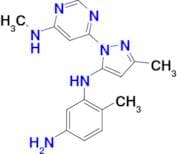 6-METHYL-N1-(3-METHYL-1-(6-(METHYLAMINO)PYRIMIDIN-4-YL)-1H-PYRAZOL-5-YL)BENZENE-1,3-DIAMINE