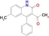 3-acetyl-6-methyl-4-phenylquinolin-2(1H)-one
