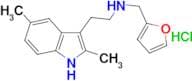 2-(2,5-dimethyl-1H-indol-3-yl)-N-(furan-2-ylmethyl)ethan-1-amine hydrochloride
