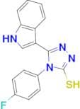 4-(4-fluorophenyl)-5-(1{H}-indol-3-yl)-4{H}-1,2,4-triazole-3-thiol