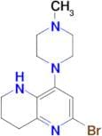 6-bromo-8-(4-methylpiperazin-1-yl)-1,2,3,4-tetrahydro-1,5-naphthyridine