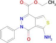 Ethyl 5-amino-4-oxo-3-phenyl-3,4-dihydrothieno[3,4-d]pyridazine-1-carboxylate