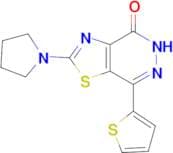 2-pyrrolidin-1-yl-7-(2-thienyl)[1,3]thiazolo[4,5-d]pyridazin-4(5H)-one