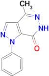 4-methyl-1-phenyl-1,6-dihydro-7H-pyrazolo[3,4-d]pyridazin-7-one