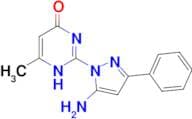 2-(5-amino-3-phenyl-1H-pyrazol-1-yl)-6-methylpyrimidin-4(3H)-one
