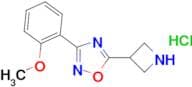 5-azetidin-3-yl-3-(2-methoxyphenyl)-1,2,4-oxadiazole hydrochloride