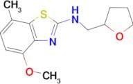 4-methoxy-7-methyl-N-((tetrahydrofuran-2-yl)methyl)benzo[d]thiazol-2-amine