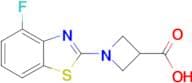 1-(4-fluoro-1,3-benzothiazol-2-yl)azetidine-3-carboxylic acid