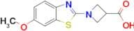 1-(6-methoxy-1,3-benzothiazol-2-yl)azetidine-3-carboxylic acid