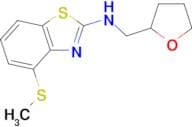 4-(methylthio)-N-(tetrahydrofuran-2-ylmethyl)-1,3-benzothiazol-2-amine