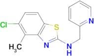 5-chloro-4-methyl-N-(pyridin-2-ylmethyl)-1,3-benzothiazol-2-amine